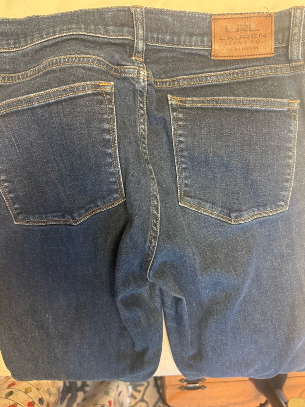 Ralph Lauren Straight-Leg Women’s Jeans in Dark Blue Denim